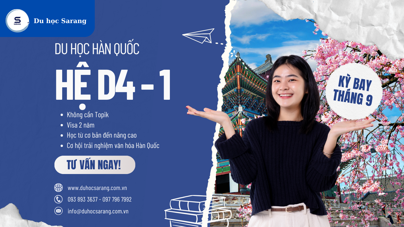 Du học Hàn Quốc hệ D4-1